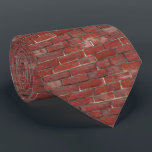 Deep Red Brick Wall Pattern Tie<br><div class="desc">This cool tie is decorated with a deep red brick wall pattern. Perfect gift for a construction worker, builder or mason.</div>