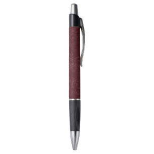 Deep Red Burgundy Floral Christmas Pen