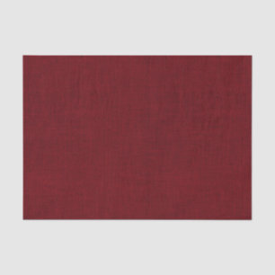 Deep Red Burlap Texture Tissue Paper