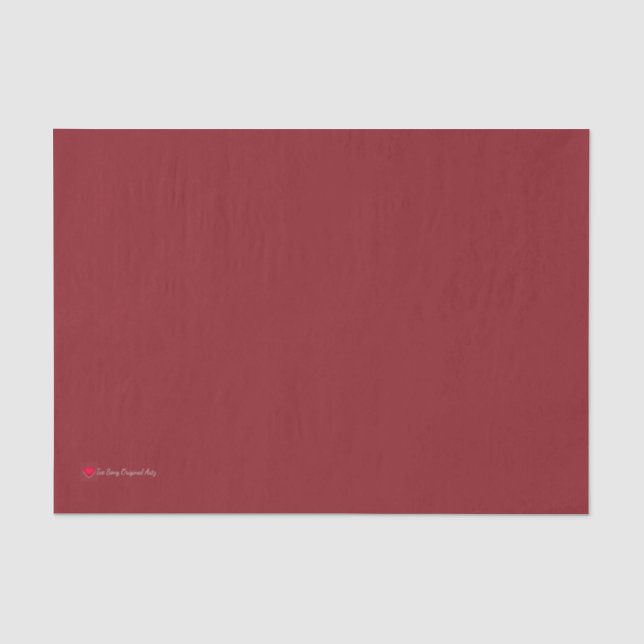 Deep Red Decoupage Matching Tissue Paper (Front)