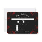 Deep Red Floral Elegant Gothic Wedding