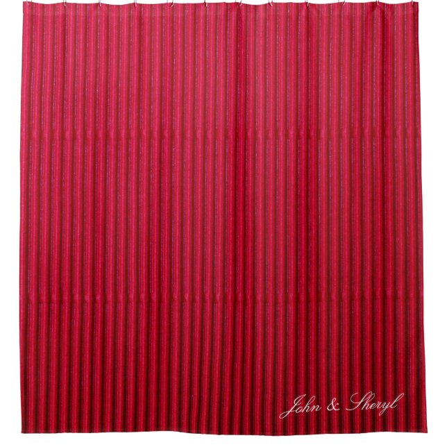 Deep Red Ribbed Vertical Lines  (Front)