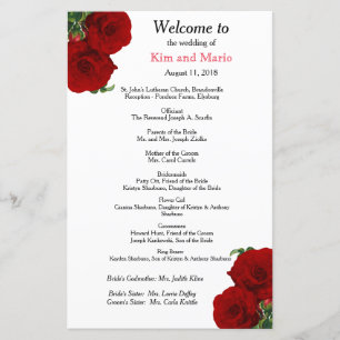 Deep Red Rose Floral - Program