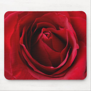 deep red rose mouse pad