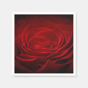 Deep Red Rose Napkin