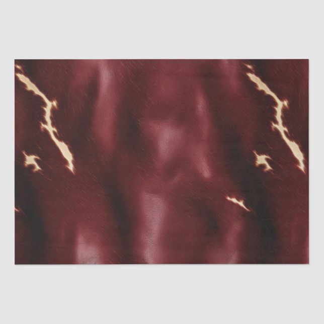 Deep Red Southwest Cowhide Tissue Paper (Front)