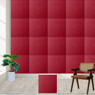 Deep Red Velvet Texture Ceramic Tile Style 2