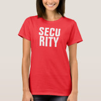 Deep Red White Template Womens Security