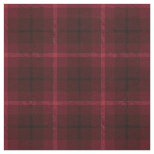 Deep red Wine, red plum, black/white stripe plaid Fabric