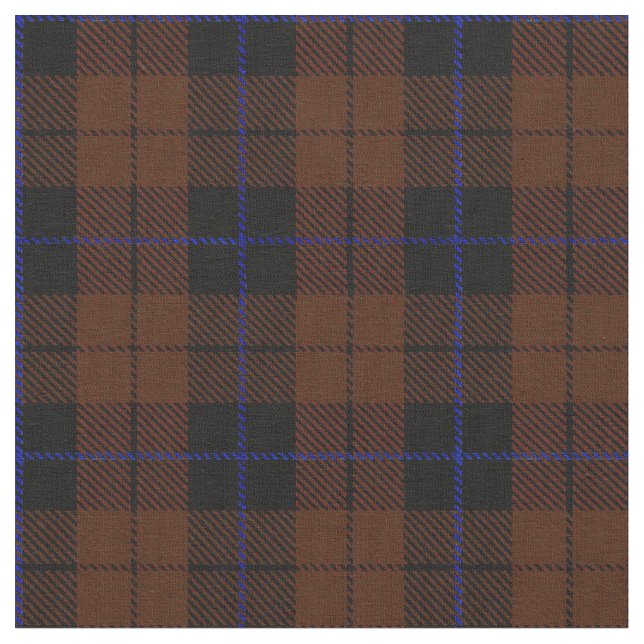 Deep rich brown blue/black stripe fabric (Close Up)