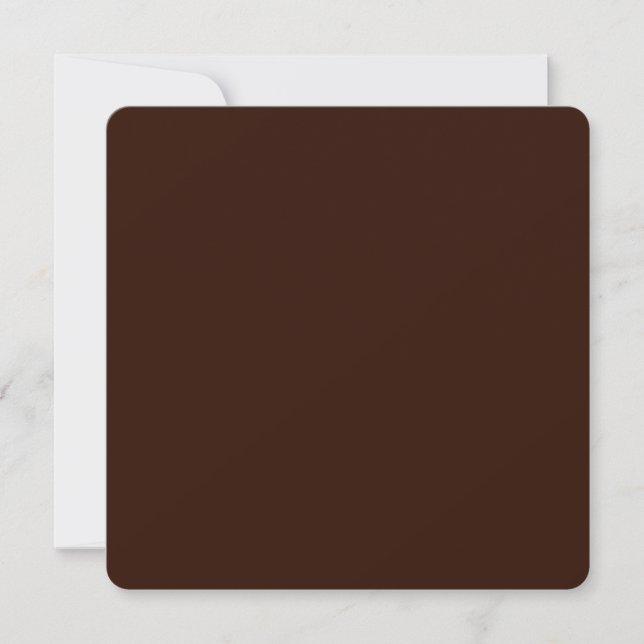 Deep Rich Brown colour background Customizable (Front)
