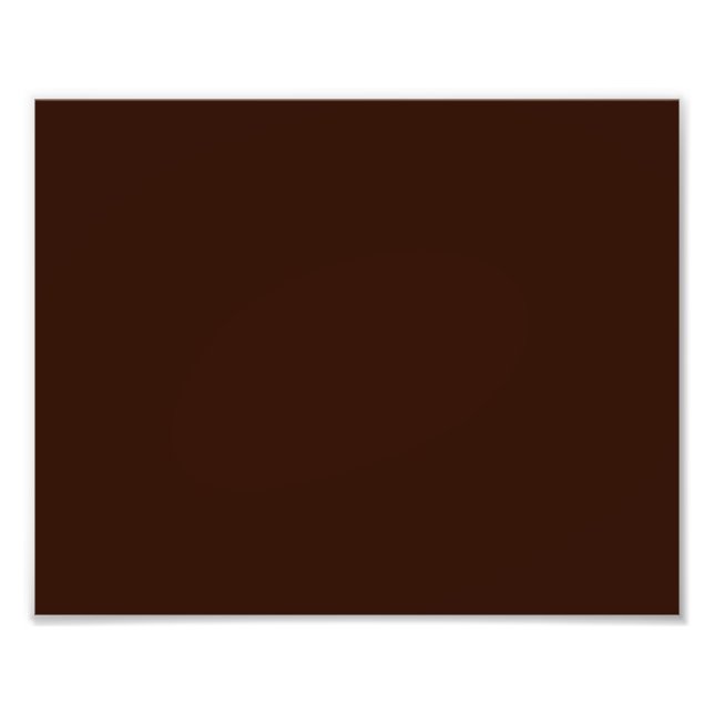 Deep Rich Brown colour background Customizable Photo Print (Front)