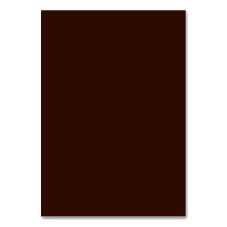 Deep Rich Brown colour background Customizable Table Number