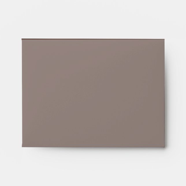 Deep Rich Brown colour decor Customizable Envelopes (Front)