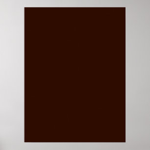 Deep Rich Brown Decor Customizable
