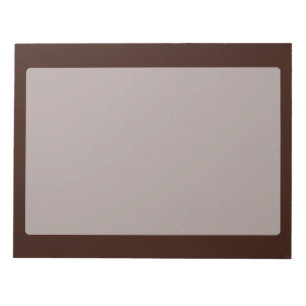 Deep Rich Brown Decor Customizable Notepad