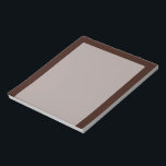 Deep Rich Brown Decor Customizable Notepad<br><div class="desc">This custom stylish product in a rich deep brown colour background for yourself or as a gift sure to make an impression in all occasions. Click on the "Customize it!" button to reveal tools to customize this product if you wish using a text editor and an image loader. 
 

Introducing</div>