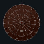 Deep Rich Brown Solid Colour Dartboard<br><div class="desc">This custom stylish product in rich deep chocolate brown colour background for yourself or as a gift sure to make an impression in all occasions. Click on the "Customize it!" button or link to reveal tools to customize this product if you wish using a text editor and an image loader....</div>