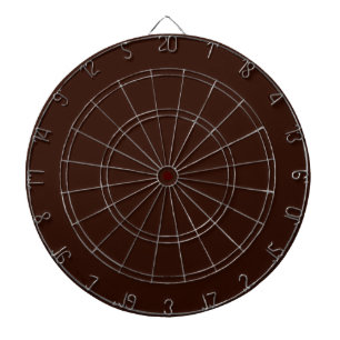 Deep Rich Brown Solid Colour Dartboard