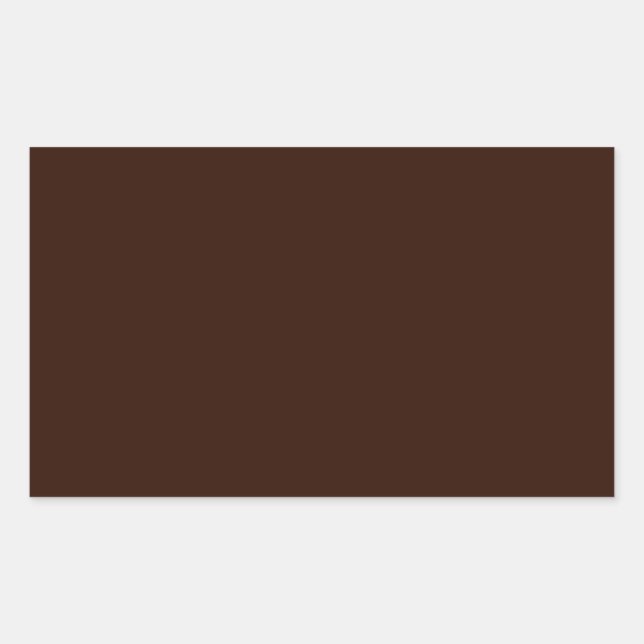 Deep Rich Brown Solid Colour Sticker (Front)
