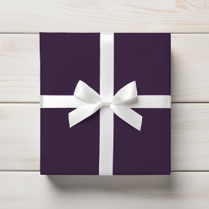 Deep Rich Plum Purple Solid Color Wrapping Paper