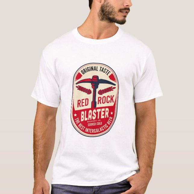 Deep Rock Galactic Red Rock Blaster Basic T-Shirt (Front)