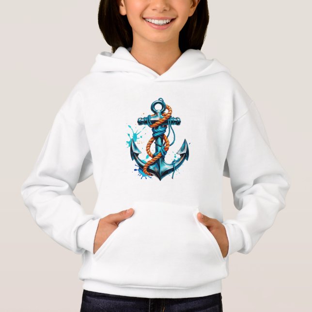 Deep Rooted – Nautical Anchor Splash Art (Front)