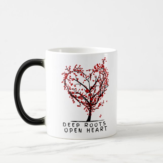 Deep Roots Open Heart Magic Mug (Left)