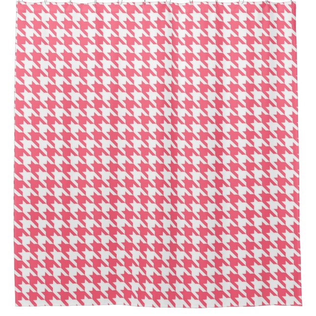 Deep Rose and White Houndstooth Pattern (Front)