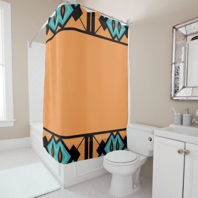 Deep Saffron Bold Pattern (In Situ)
