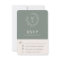 Deep Sage Simple Elegant Monogram
