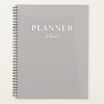 Deep sand | solid beige  planner<br><div class="desc">Deep sand | solid beige Planner
Bold / shadow effect custom text. Neutral modern design.</div>