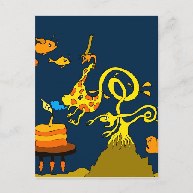 Deep Sea Birthday 5x7.jpg Postcard (Front)