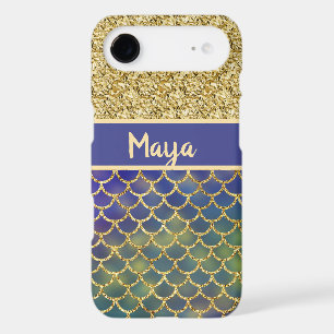Deep Sea Blue Mermaid Scales Personalized