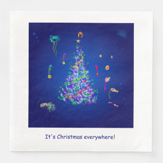 Deep Sea Christmas Napkin