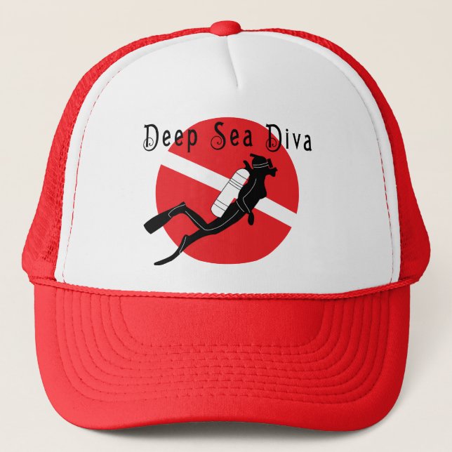Deep Sea Diva Trucker Hat (Front)