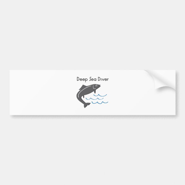 Deep Sea Diver Bumper Sticker (Front)