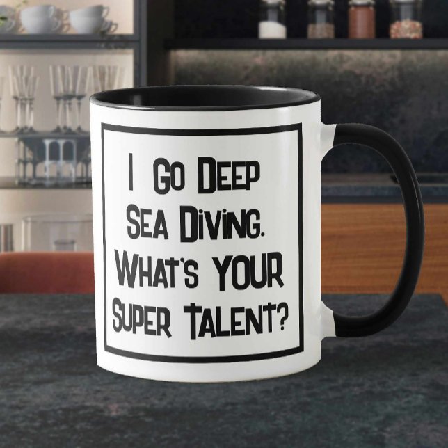 Deep Sea Diver Super Talent. Two Tone Coffee Mug (Creator Uploaded)