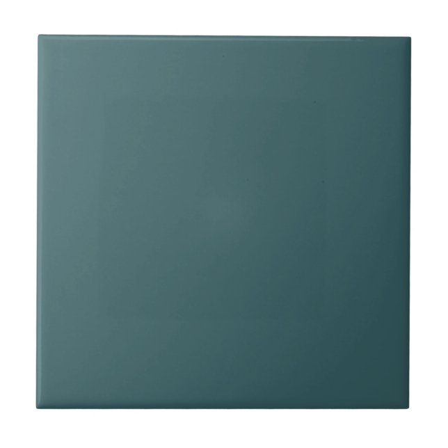 Deep Sea Diving Dark Teal Square Kitchen and Bath Tile (Front)