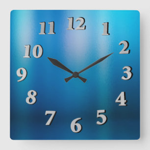 Deep Sea Exploration Square Wall Clock
