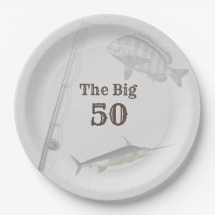 Deep Sea Fishing Birthday Party Theme Paper Plate