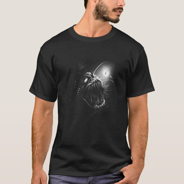 Deep Sea Fishing Fish T-Shirt (Front)