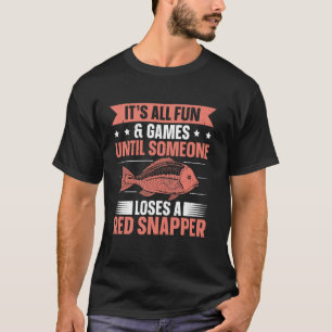 Deep Sea Fishing Red Snapper Design for a Red Snap T-Shirt
