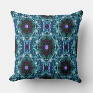 Deep Sea Flowers..... Throw Pillow
