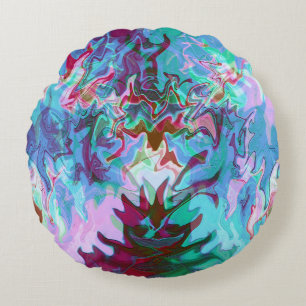 Deep Sea Fun..... Round Pillow