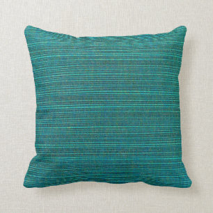 Deep Sea Green Throw Pillow