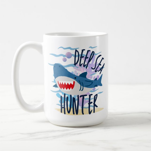 deep sea hunter coffee mug (Left)