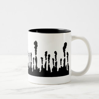 Deep-sea Hydrothermal vent Two-Tone Coffee Mug