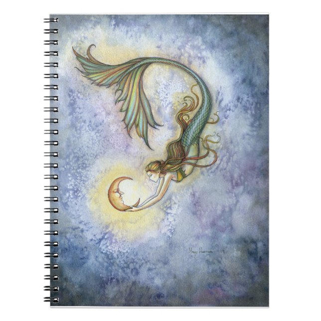 Deep Sea Moon Mermaid Notebook (Front)