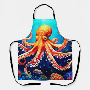 Deep Sea Octopus Glow Design Apron